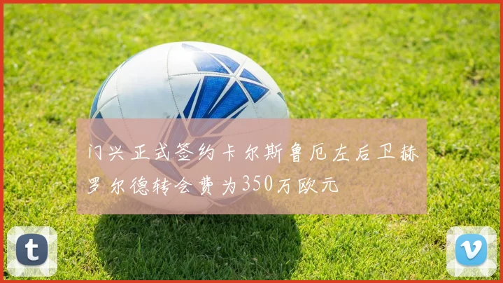 门兴正式签约卡尔斯鲁厄左后卫赫罗尔德转会费为350万欧元